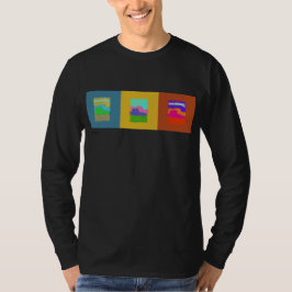Camiseta T-shirt Scratchy do Triptych dos montículos