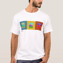 T-shirt Scratchy do Triptych dos montículos