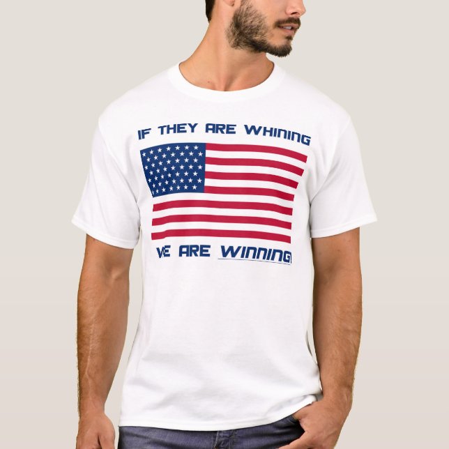 Camiseta T-Shirt - Se estão chorando, estamos vencendo! (Frente)