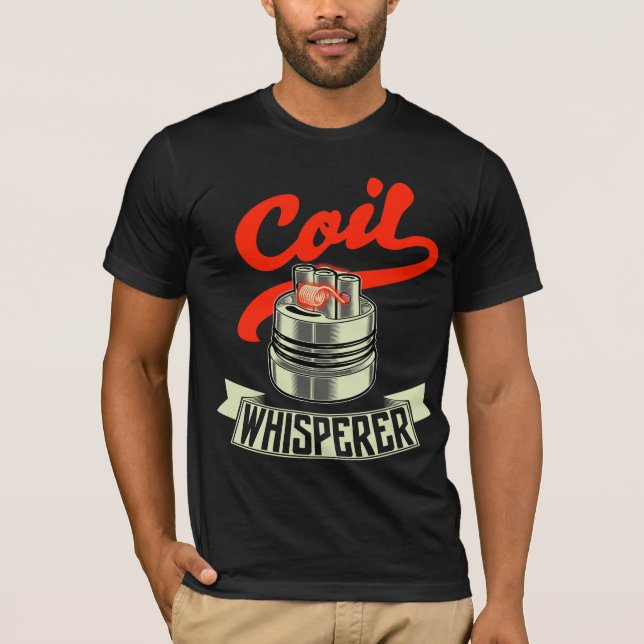 Camiseta T-shirt secundário de Vaping do ohm - Whisperer da (Frente)