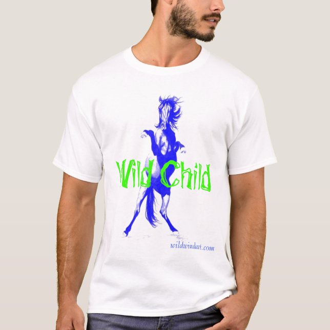 Camiseta T-shirt selvagem da criança (Frente)