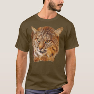 Camiseta T-shirt selvagens do gato do lince