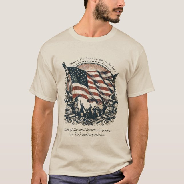 Camiseta T-Shirt sem-abrigo (Frente)