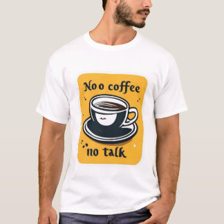 Camiseta T-Shirt Sem café sem conversa