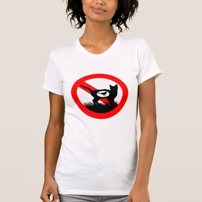 Camiseta T-Shirt Sem Gatos Externos (Frente)