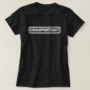 Camiseta T-Shirt sem importância