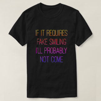 Camiseta T-Shirt Sem Sorriso Falso