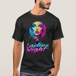 CAMISETA T-SHIRT SENHORAS NOITE, NOVA GARANTIA DE DESIGNER 