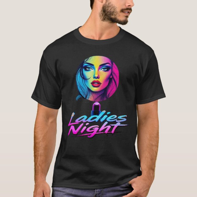 CAMISETA T-SHIRT SENHORAS NOITE, NOVA GARANTIA DE DESIGNER  (Frente)