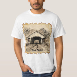 Camiseta t-shirt Sepia Covered Bridge