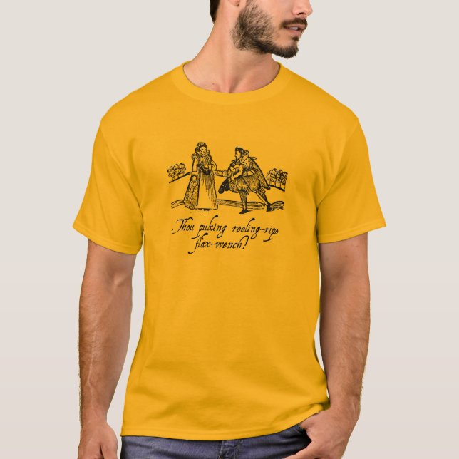 Camiseta T-shirt shakespeariano do insulto - (Frente)