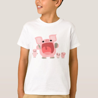Camiseta T-shirt Shouting das crianças dos porcos dos