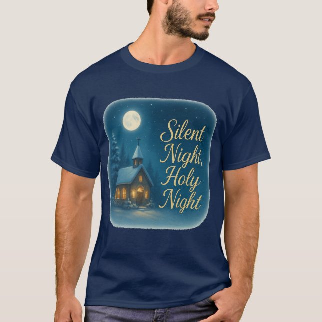 Camiseta T-Shirt Silent Night, Holy Night (Frente)