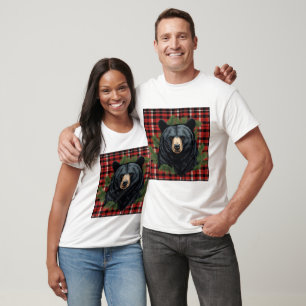 Camiseta T-Shirt Silhouette de Urso Negro