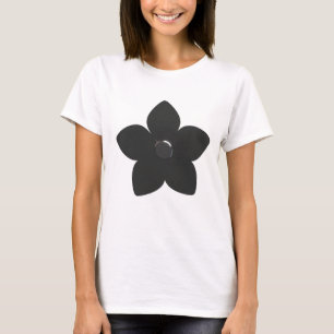 Camiseta T-Shirt Silver Metallic Flower