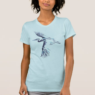 Camiseta T-shirt simples da garça-real