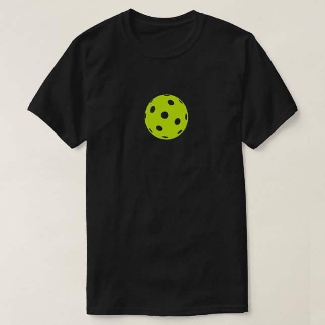 Camiseta T-shirt simples do Pickleball dos homens (Frente do Design)