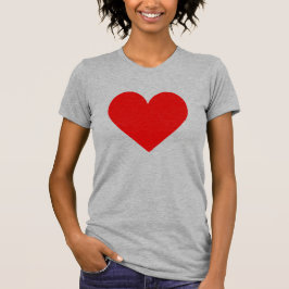 Camiseta T-Shirt Simples Red Heart Modern Love