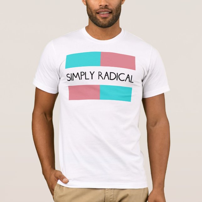 Camiseta T-shirt simplesmente radical da parte dianteira da (Frente)
