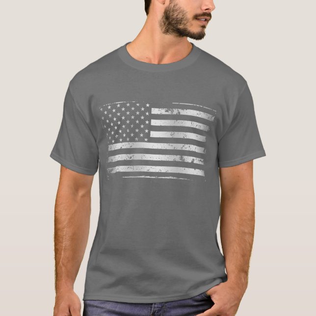 Camiseta T-Shirt Sinal Americano II, em relevo (Frente)