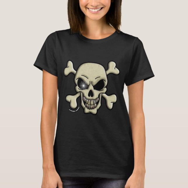 Camiseta T-Shirt Skull & Crossbones (Frente)