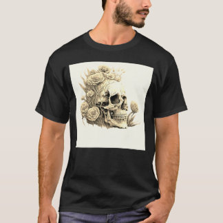 Camiseta T-Shirt-Skull-Dark