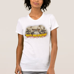 Camiseta T-Shirt/Skulls Roupa Fine Jersey, de uso feminino