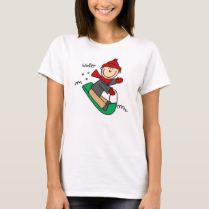 Camiseta T-shirt Sledding do inverno