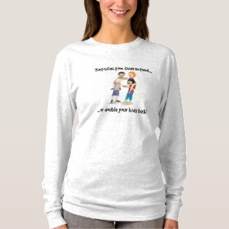 Camiseta T-shirt Sleeved longo garantido "satisfação"