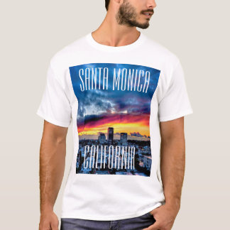 Camiseta T-shirt Sleeved Short de Santa Monica, Califórnia