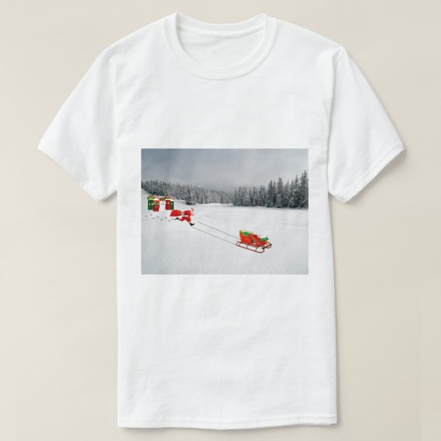 Camiseta T-Shirt Sleigh Unisex Fuga (Frente do Design)