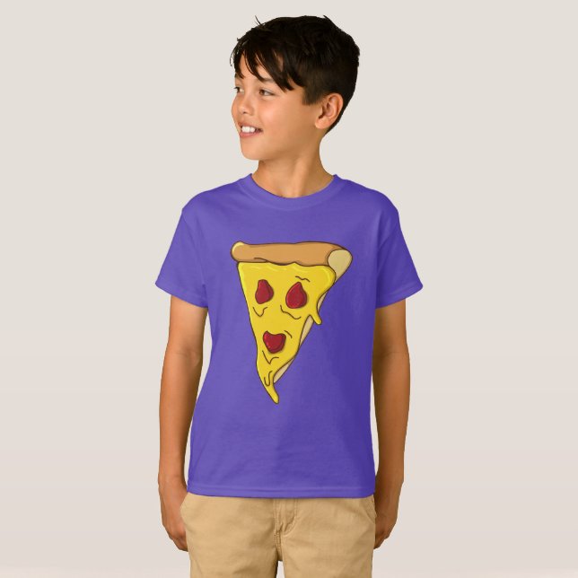Camiseta T-Shirt Slice Slice Pizza Assustadora (Frente Completa)
