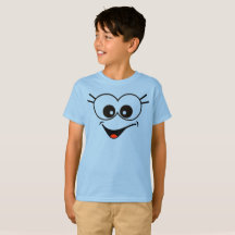 T-Shirt Smiley face engraçado