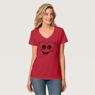 Camiseta T-Shirt Smiley face engraçado
