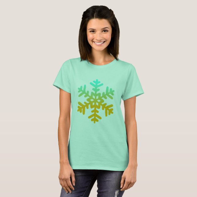 Camiseta T-shirt Snowflake (Frente Completa)