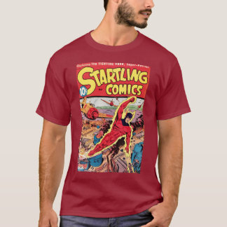 Camiseta T-shirt sobressaltado da história em quadrinhos