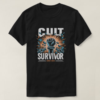 Camiseta T-Shirt Sobrevivente Cult | Liberdade | Religioso