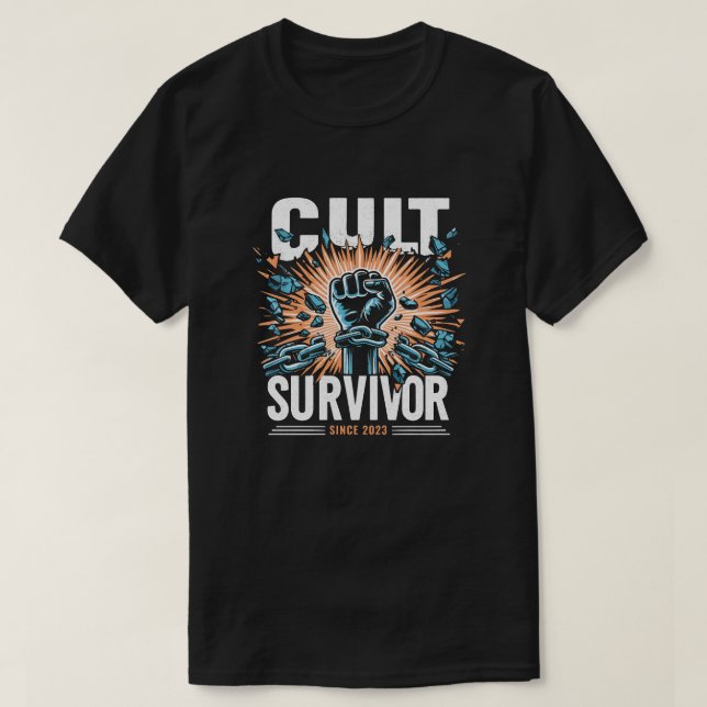 Camiseta T-Shirt Sobrevivente Cult | Liberdade | Religioso (Frente do Design)