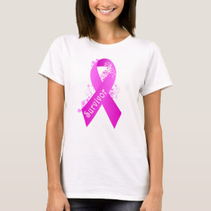 Camiseta T-Shirt Sobrevivente do Câncer da Mama