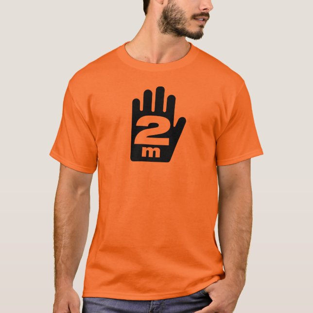 Camiseta T-Shirt Social Distancing "2 m" (Frente)