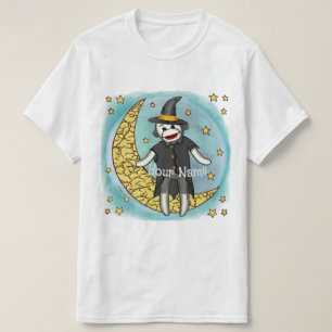 Camiseta t-shirt Sock Monkey Witch