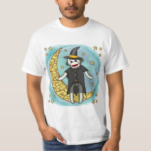 Camiseta t-shirt Sock Monkey Witch