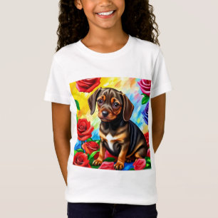 Camiseta T-Shirt solitário Dachshund Puppy Dog