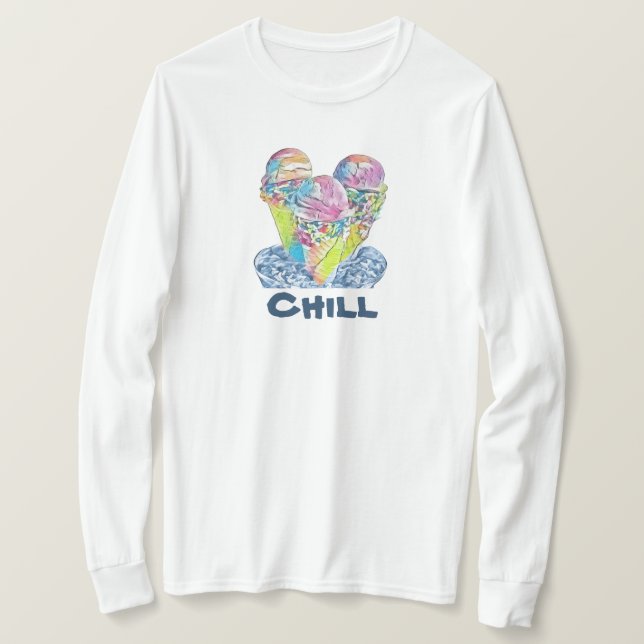 Camiseta T-Shirt Sorvete de arrefecimento (Frente do Design)