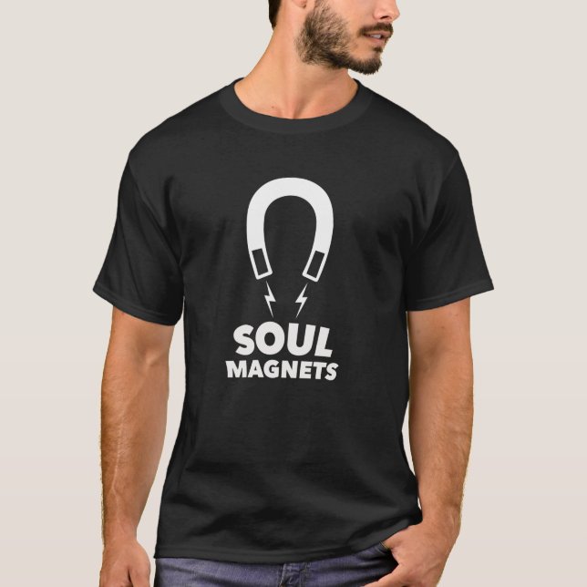 Camiseta t-shirt Soul Mags com logótipo branco (Frente)