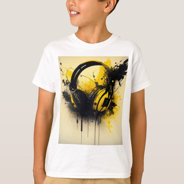 Camiseta T-shirt sound abstrait (Frente)