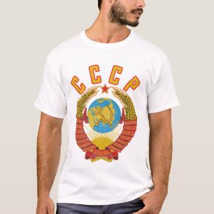 Camiseta T-shirt soviético da brasão CCCP