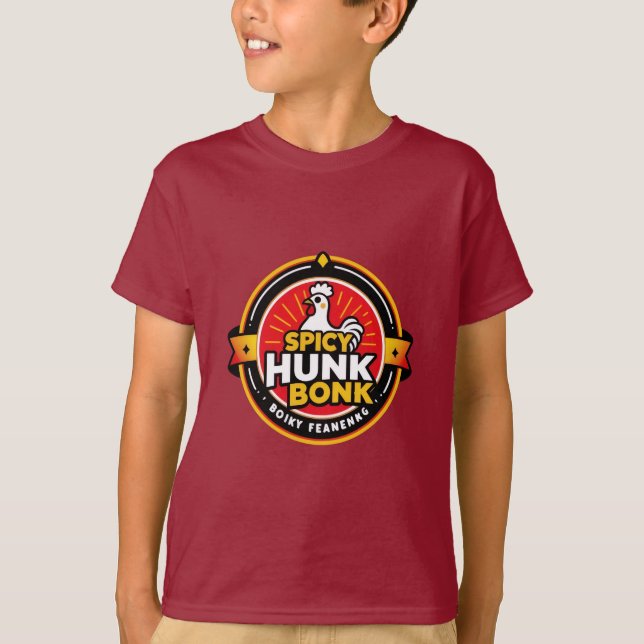 Camiseta T-Shirt Spicy Hunk Bonk Chicken (Frente)