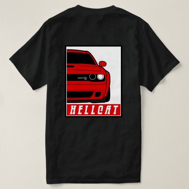 Camiseta t-shirt SRT DODGE HELLCAT (Verso do Design)