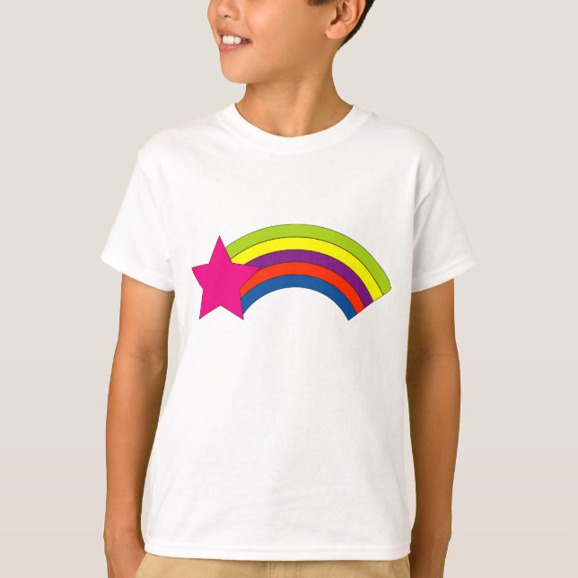 Camiseta T-shirt Star Rainbow Kids (Frente)